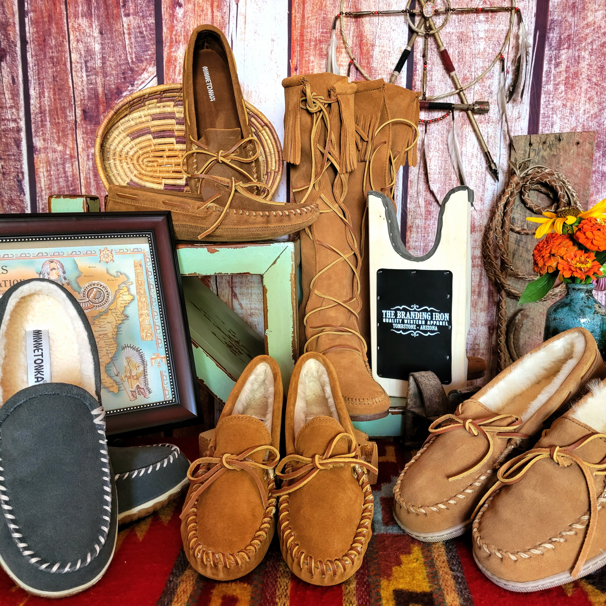 Men s Minnetonka The Branding Iron Tombstone AZ