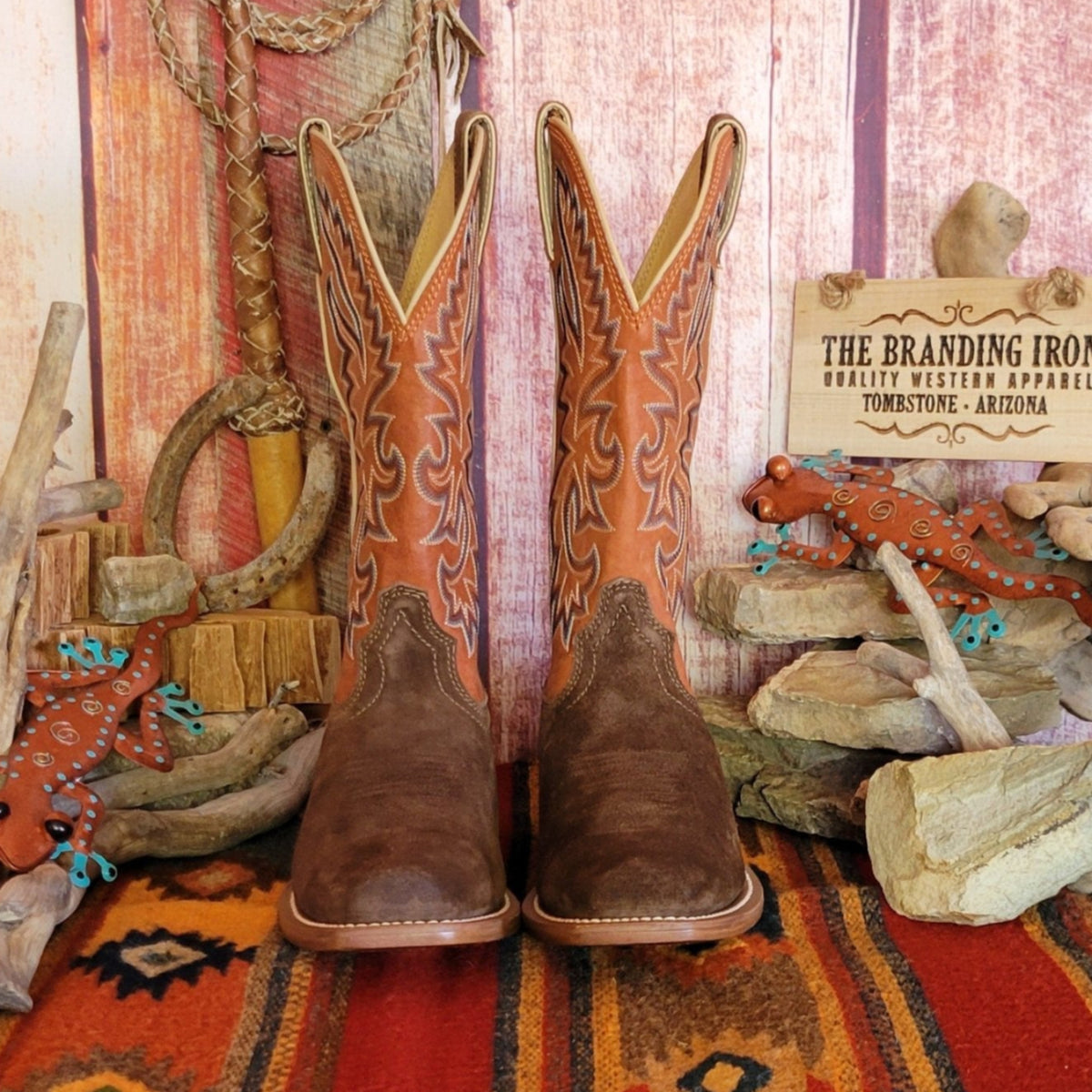 Justin suede boots clearance