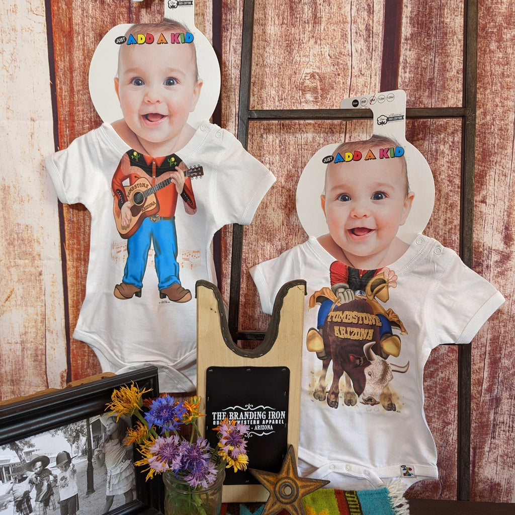 Boy's Onesies by Just Add-a-Kid styles view