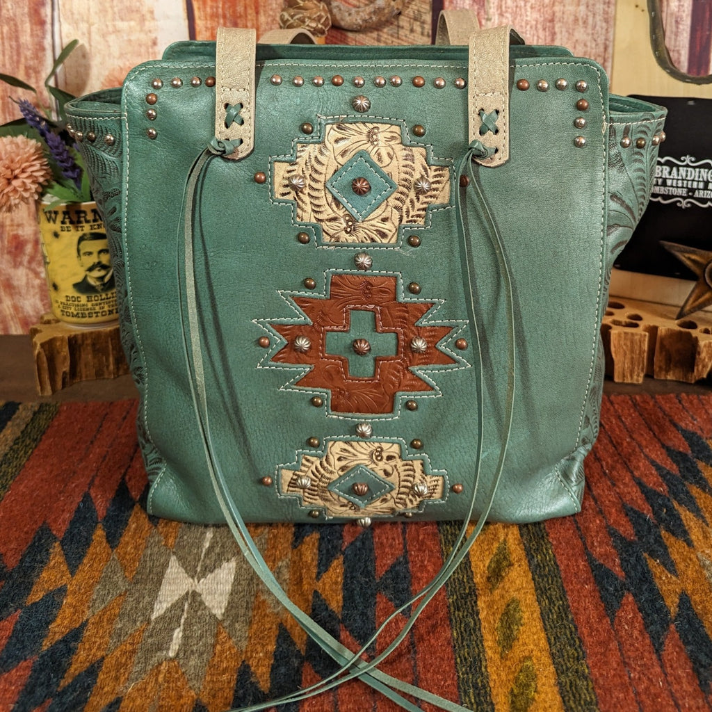 Navajo Soul Zip-Top Tote by American West  3478534 front view