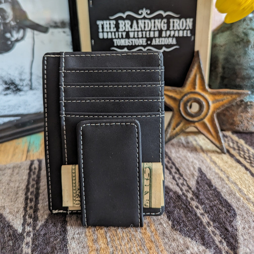 Bill Holder and Credit Card Money Clip Wallet by Mad Man  5151A front view