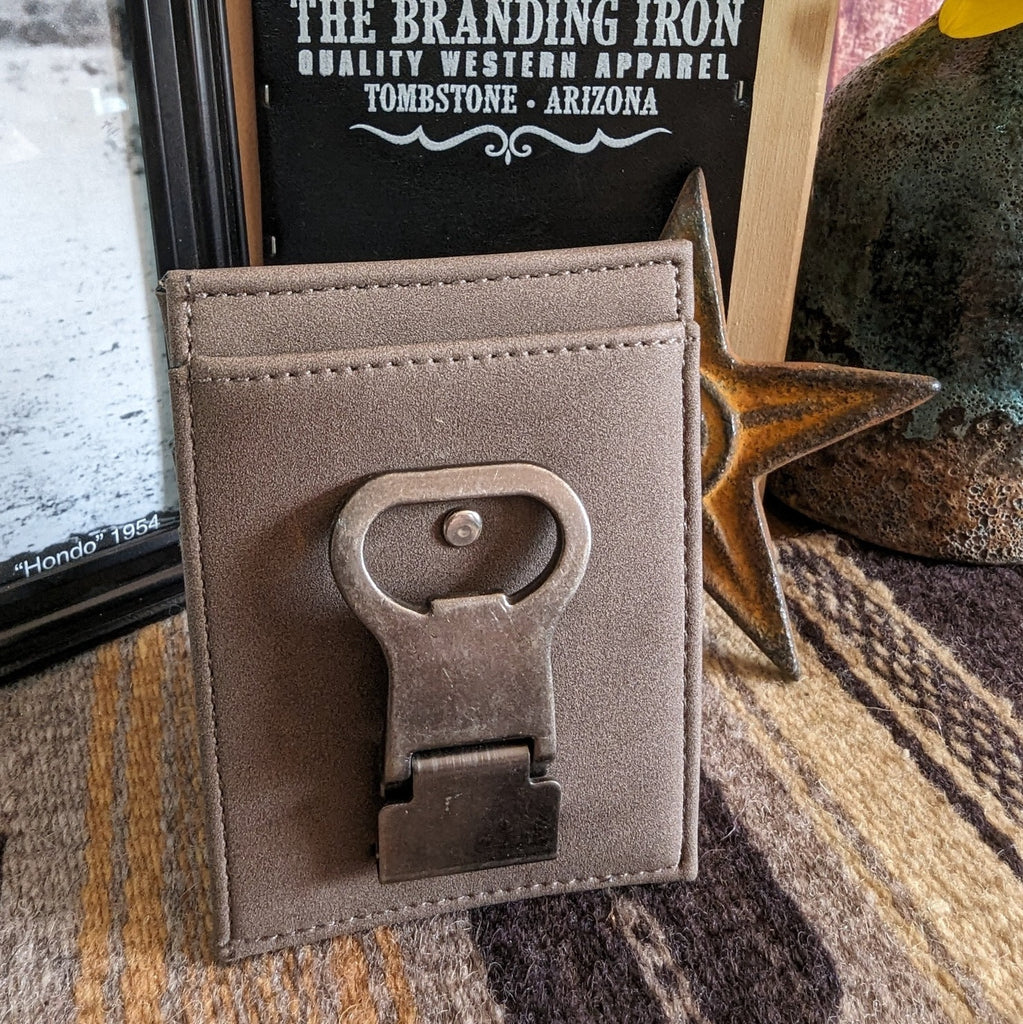 Money Clip with Beer Opener by Mad Man  5150B clip view