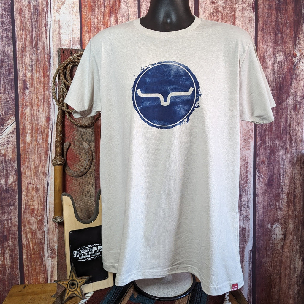 Men's T-Shirt "Frayed Circle" by Kimes Ranch   KM-Frayed front view