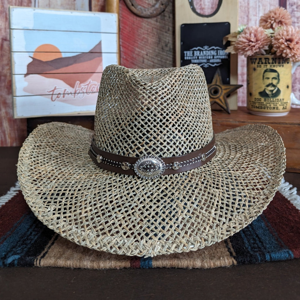 Straw Hat "Siskiyou" by Silverado front view