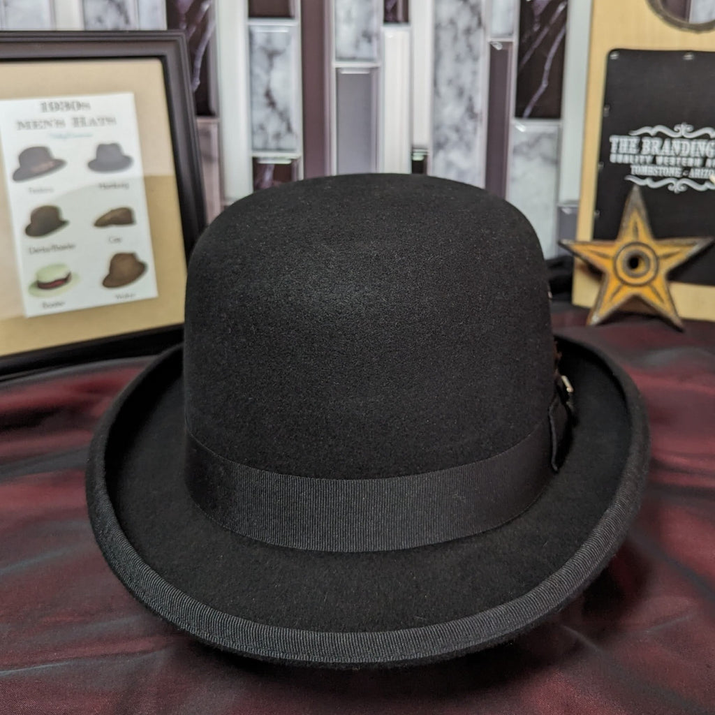 The "Monroe Derby" Hat by Stacy Adams SAW506-PACK Black Front View