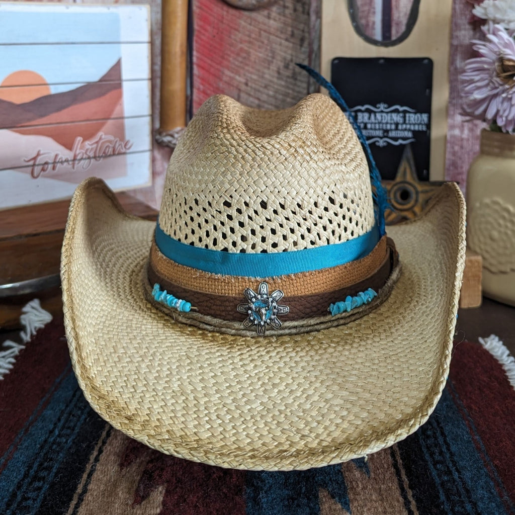 Straw Hat "Sweet Caroline" by Bullhide 5088 Front View