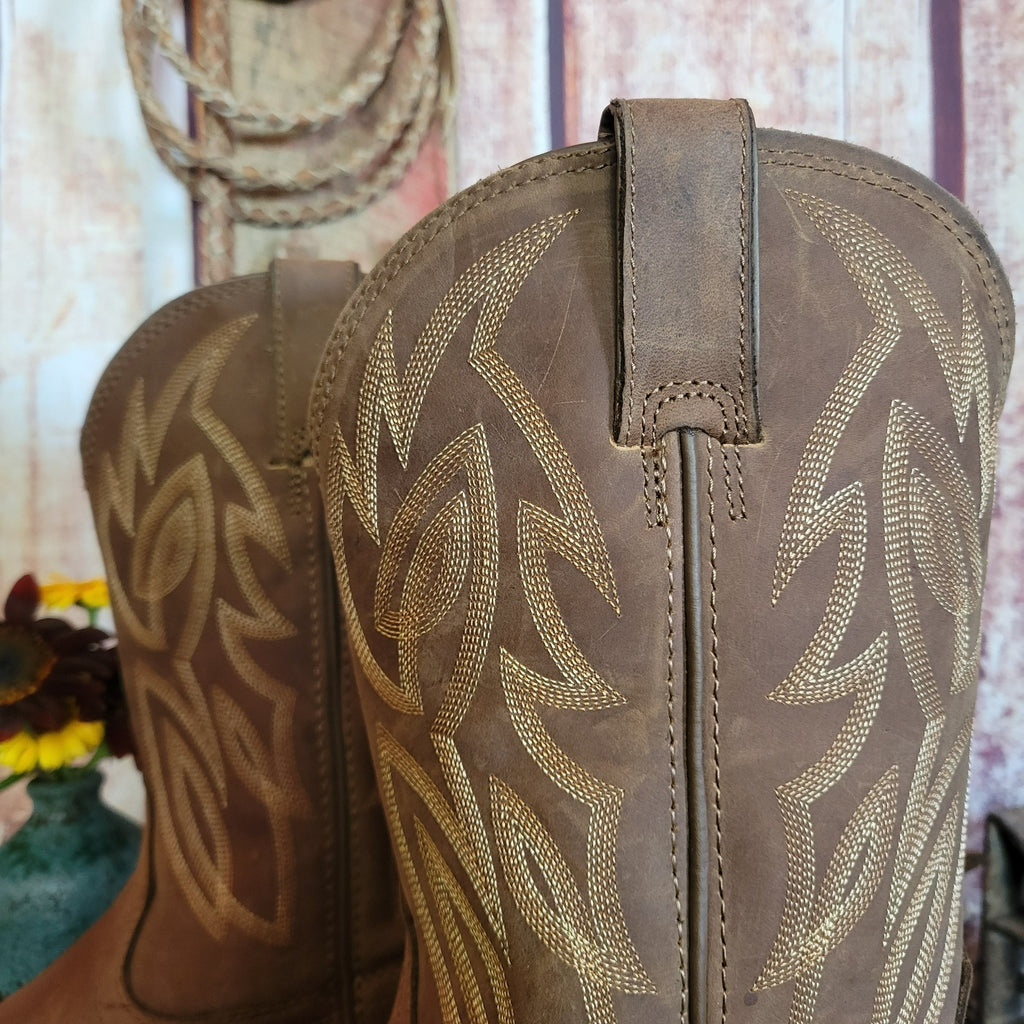 Men's Leather Cowboy Boots the "Canter" by Justin top View