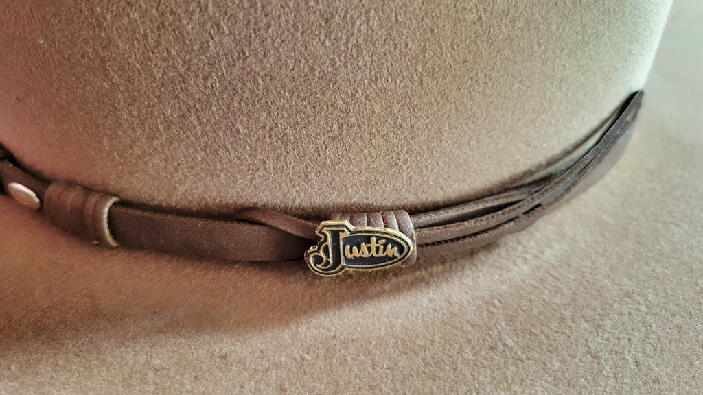 6X Fur Felt the “Townes” A Hat by Justin Hats Hatband View