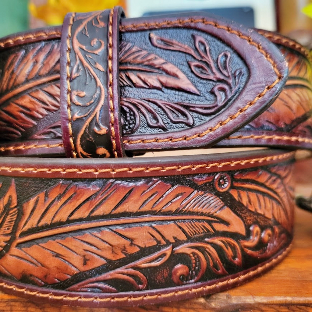 Leather Belt, the "Ol Chief" by Tony Lama Belt View