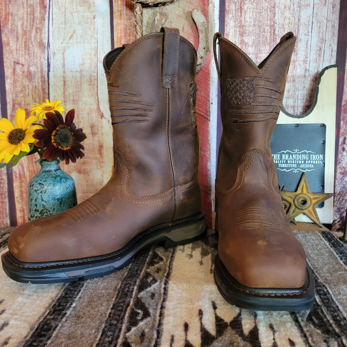 Men s Leather Work Boots WorkHog XT Patriot H20 by Ariat