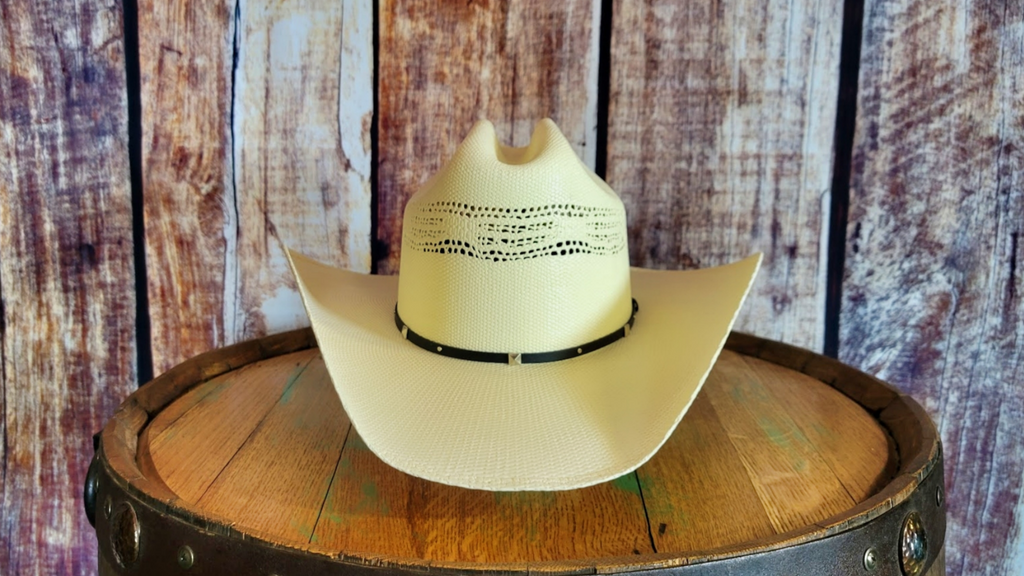 Straw Hat the “White Horse” by Stetson Front View