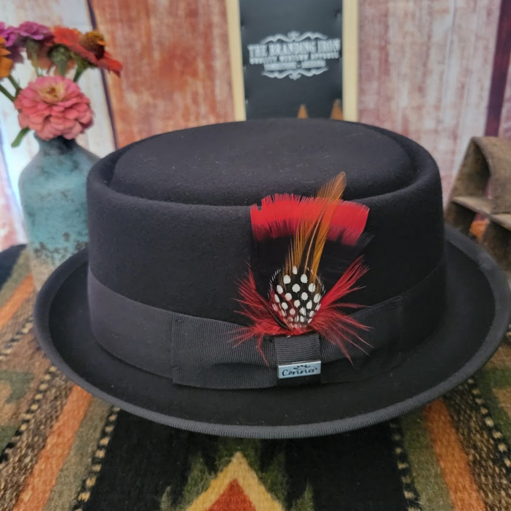   Wool Fedora the "Mumford Pork Pie" by Conner Hats Side View