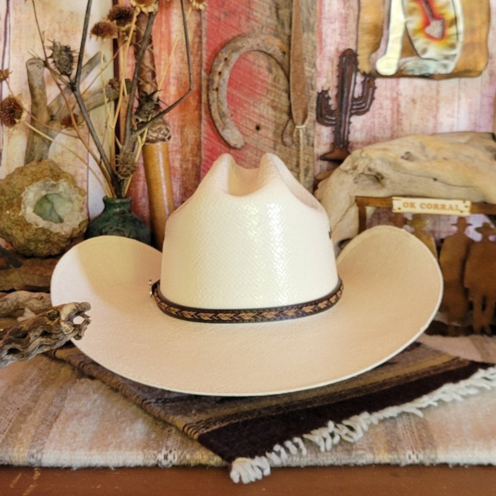 10X Straw Hat the "Morgan" by Justin JS1156MRGN400467 Back View