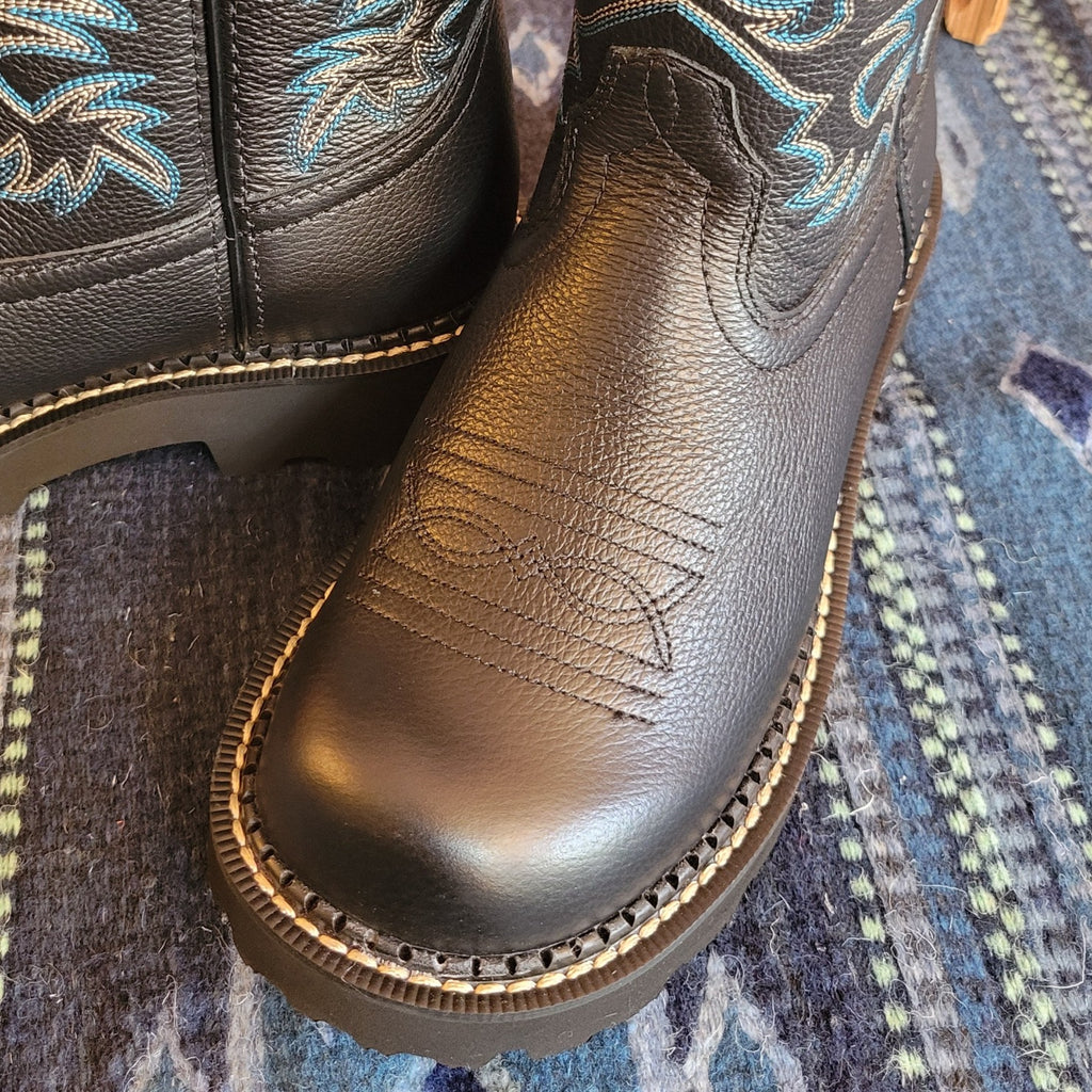 Women's Black Leather Boots "Fatbaby" by Ariat   10000833 Detailed View