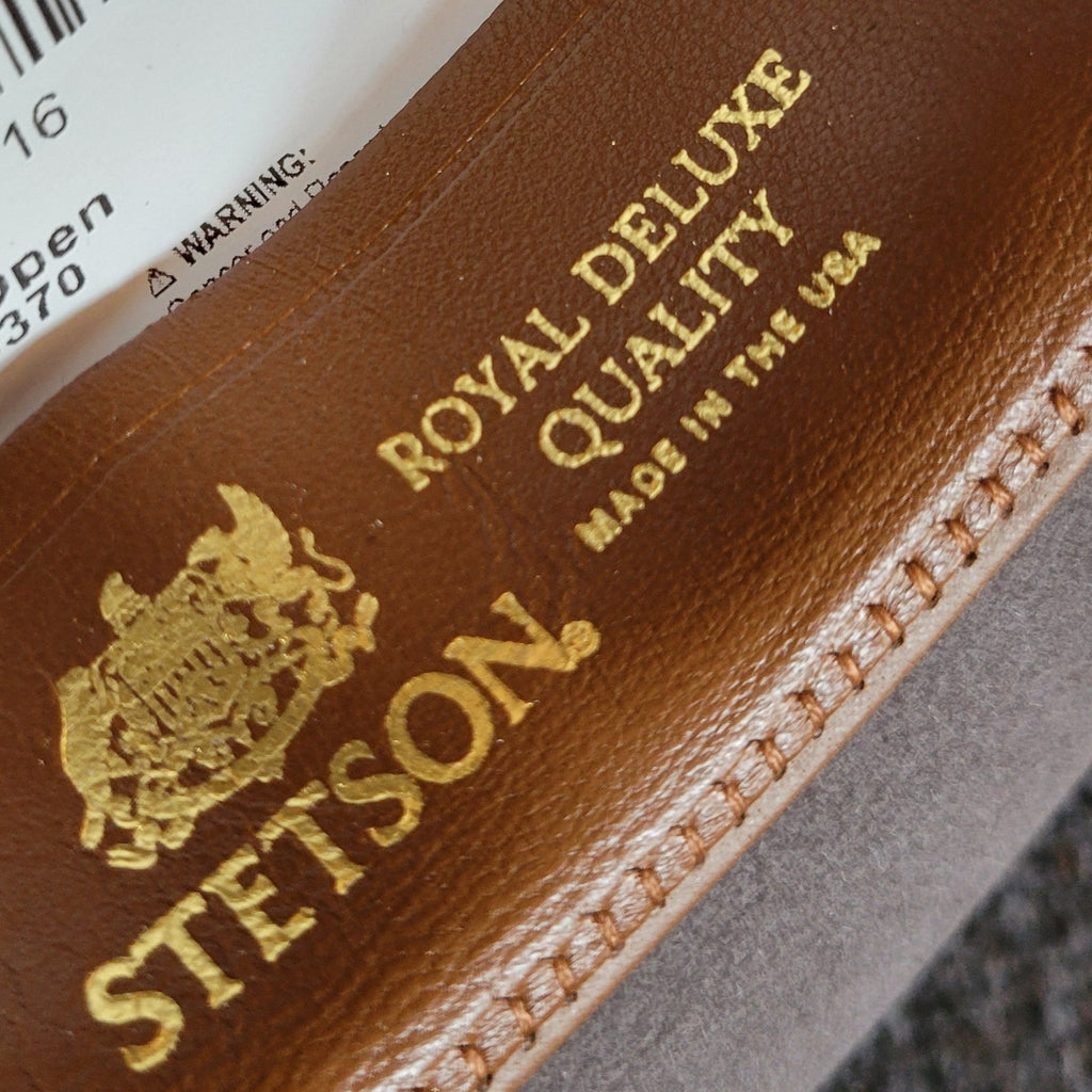 Fur Felt Hat the "Royal Deluxe Open Road" By Stetson TFROPR-3626 Detailed View Caribou 