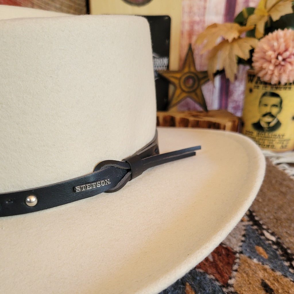 Crushable Wool Hat the "Black Hawk" Hat by Stetson  SWBKHK-783207 Detailed View