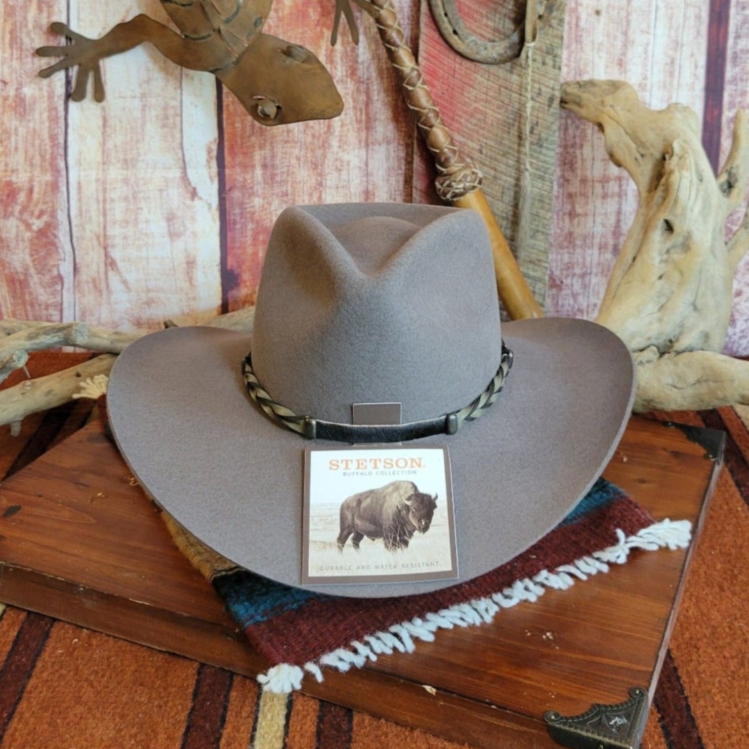 Stetson® Black Seneca 4X Buffalo Fur Hat Stetson® Black Seneca 4X Buffalo Fur Hat