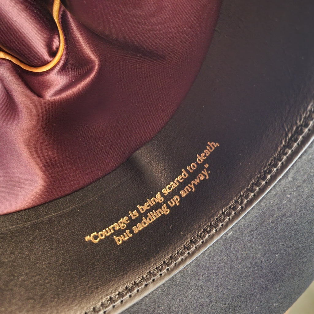 Wool Hat the "Peacemaker" John Wayne Collection by Stetson RWPMKR Detailed Inside View Black