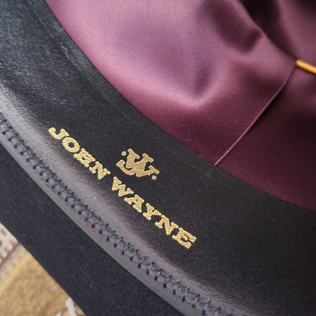 Wool Hat the "Peacemaker" John Wayne Collection by Stetson RWPMKR Inside Detailed View Black