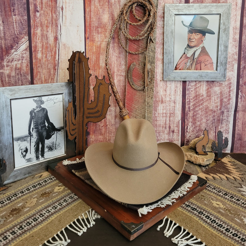 Wool Hat the "Peacemaker" John Wayne Collection by Stetson RWPMKR Front View Stone