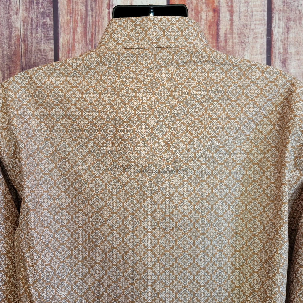 Men's Amarillo Long Sleeve Snap Shirt "Clay Medallion" by Roper 4031 RT Back View 