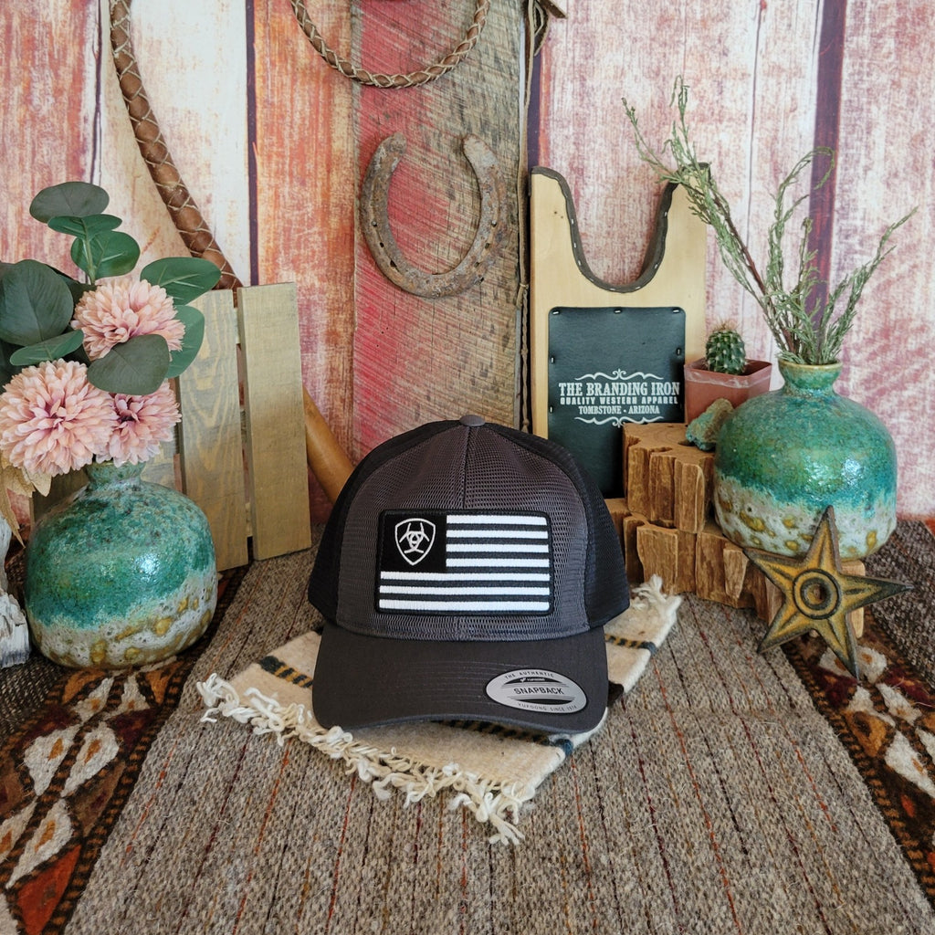 Flag Trucker Cap by Ariat   A300043001 Front View