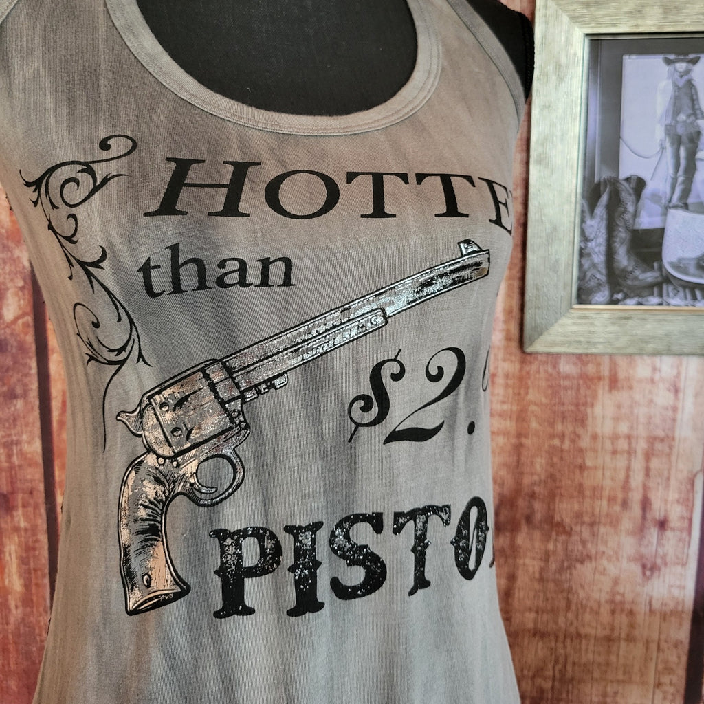 Women's Tank Top "Hot Pistol" by Liberty Wear   7535 Detailed View