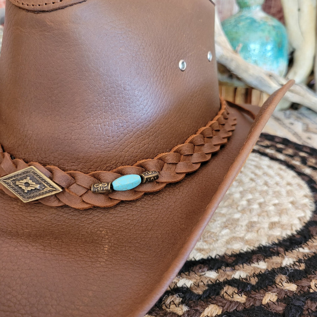 Shapeable Leather Hat, The "Royston" by Bullhide 4048CH Detailed View