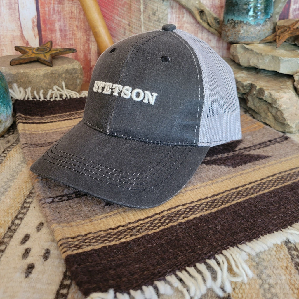 Trucker Cap by Stetson 11-077-0102-0050 BLK Detailed View