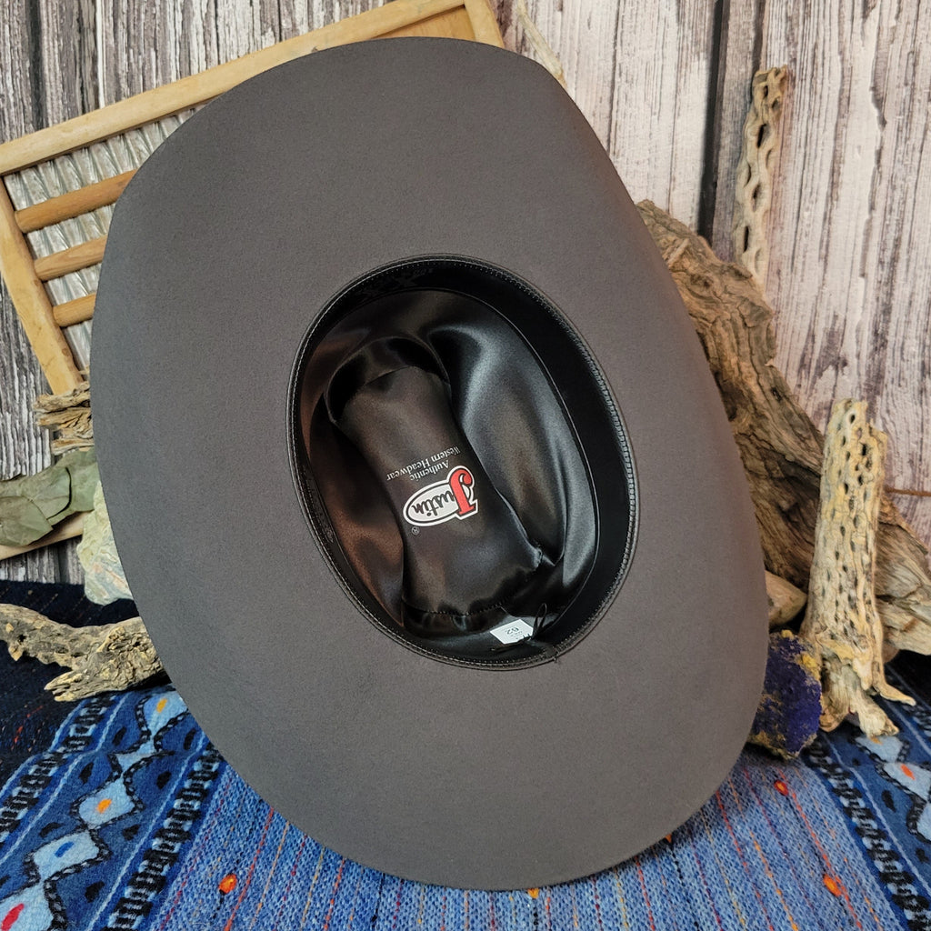 The interior is satin lined and features the brand's logo.