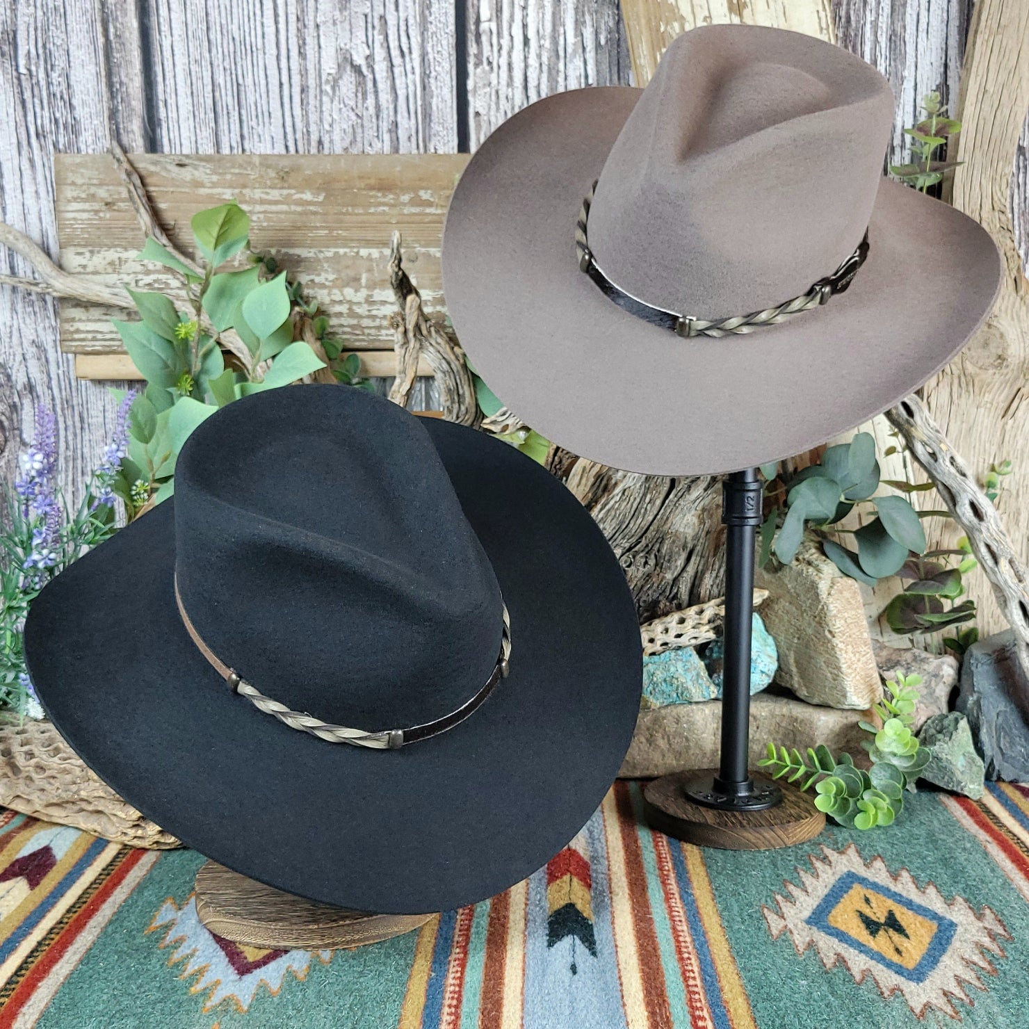 4X Buffalo Fur Felt Hat “Drifter” American Buffalo Collection by