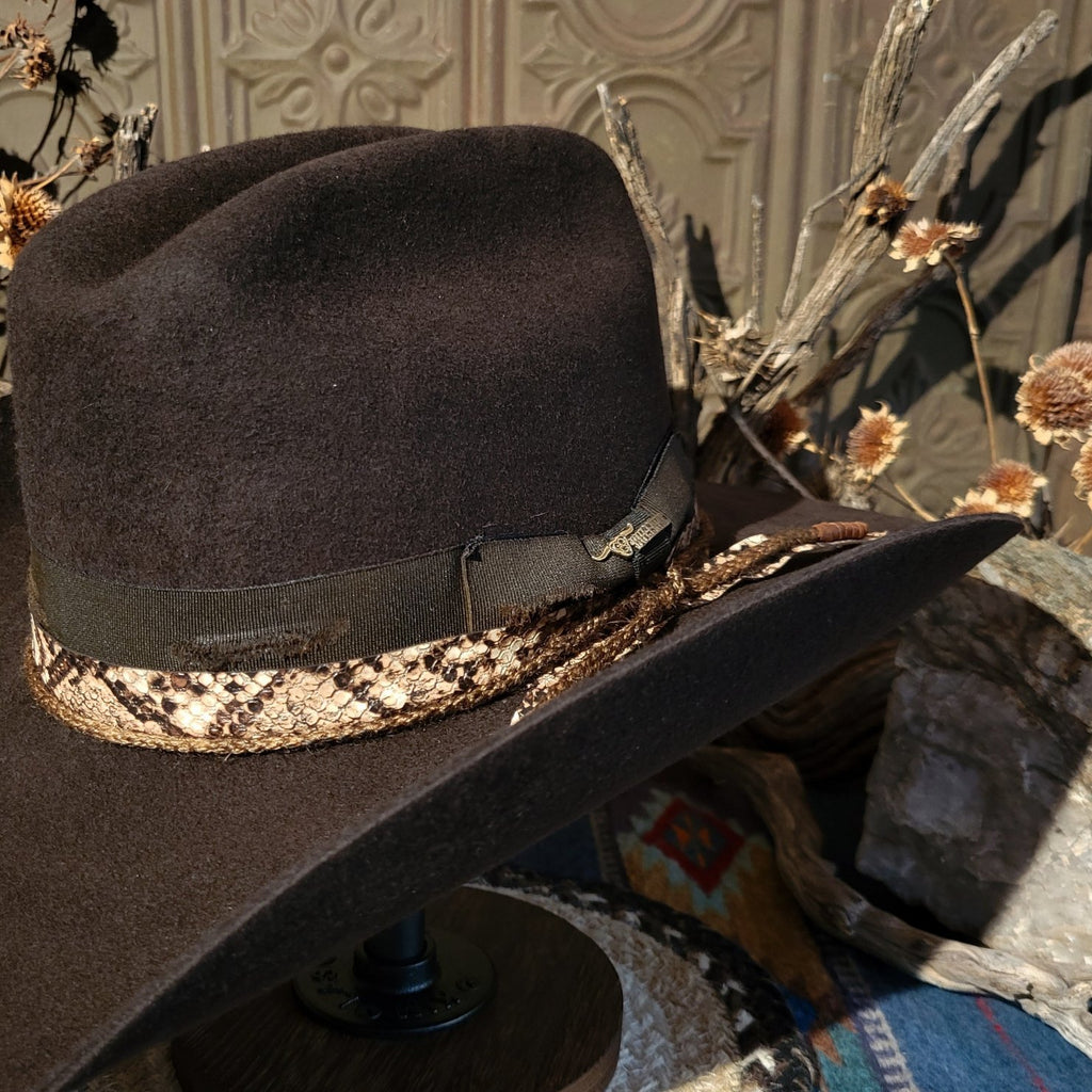 4X Wool Hat "Texas Hold 'Em" by Bullhide 0872CH Detailed View