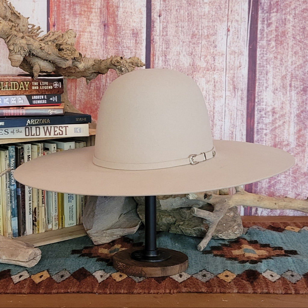 5x Fur Felt Hat "Rig" By Bailey  W2208H Front Side View Buckskin2