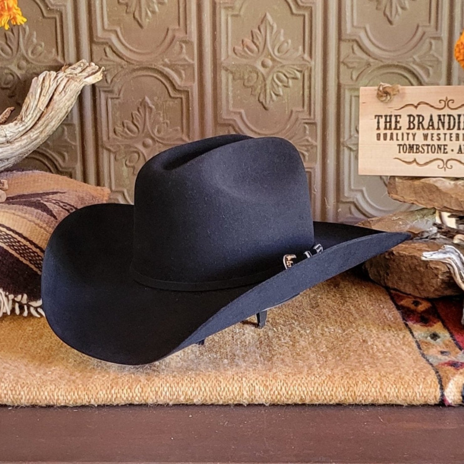 Stetson 6X Skyline Felt Hat Black 7 1 8