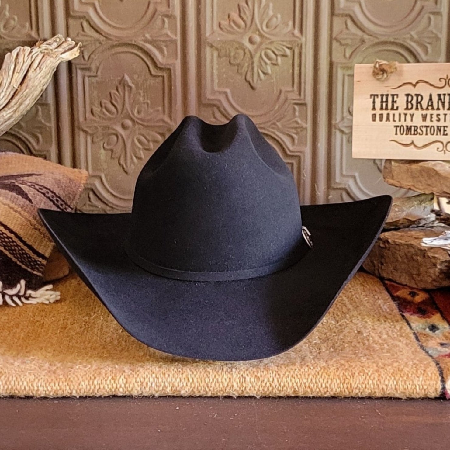 Justin 8x fur felt mustang cowboy hat clearance