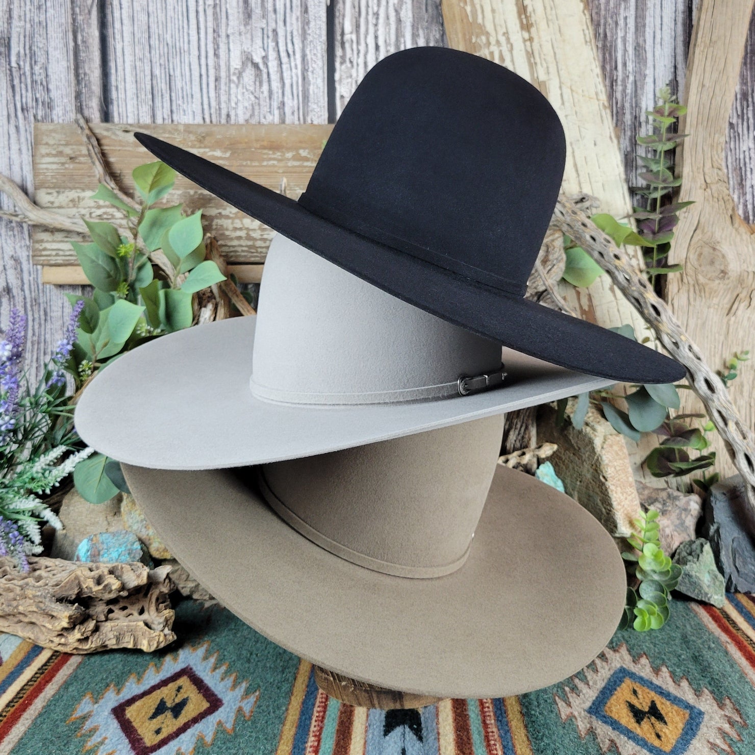 7X Beaver Fur Felt Hat “Open Crown” by Rodeo King OCRWN – The