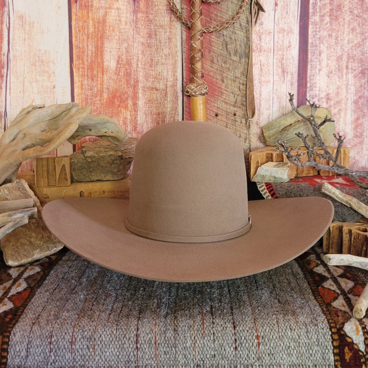 7X Beaver Fur Felt Hat “Open Crown” by Rodeo King OCRWN – The