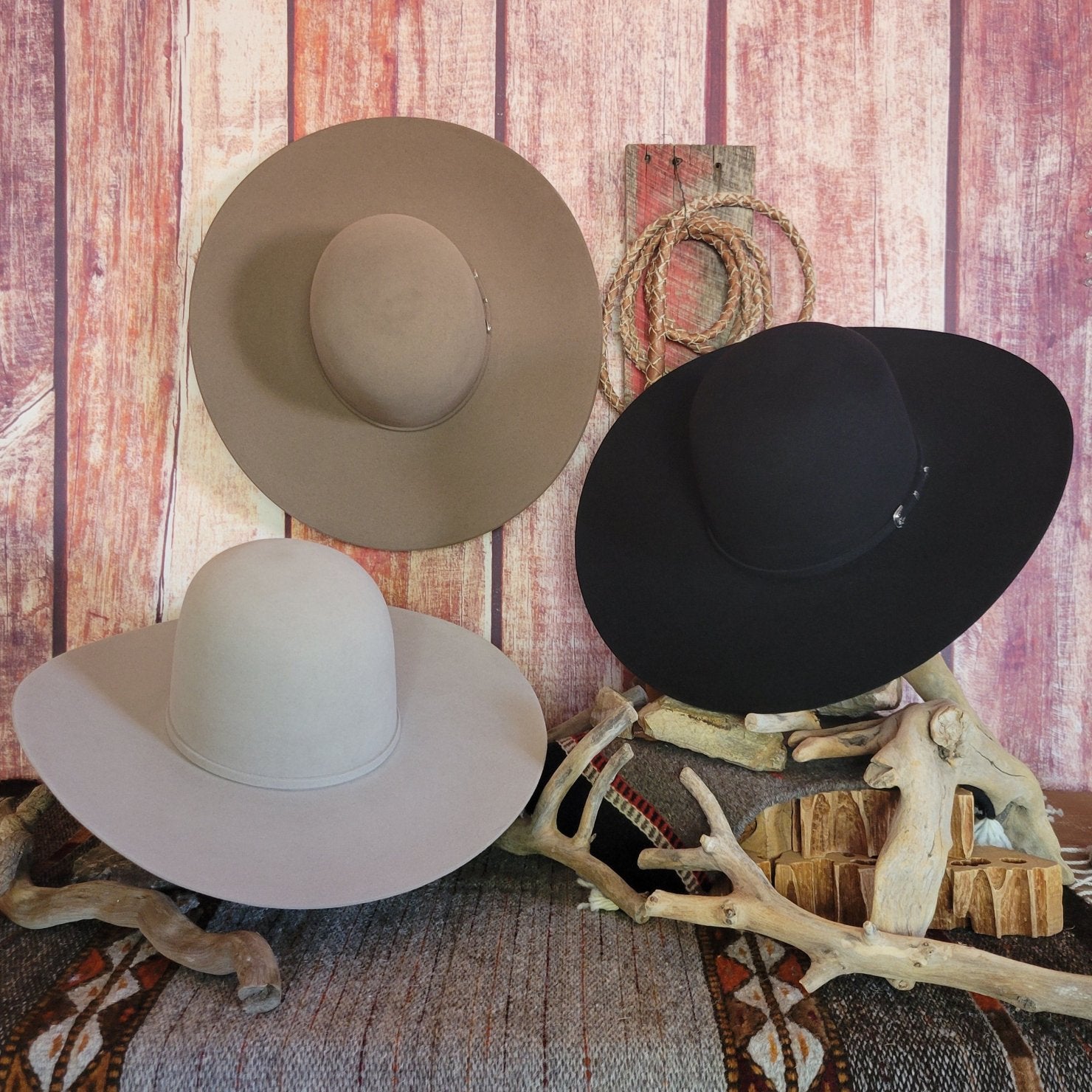 7X Beaver Hat the Open Crown by Rodeo King OCRWN The Branding Iron Tombstone AZ