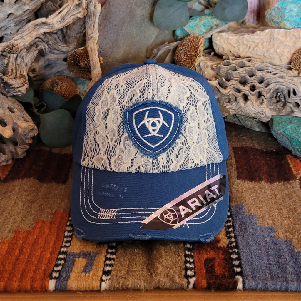 Ball Cap "Classy Lace" by Ariat 1514802/1514827 Front View Blue