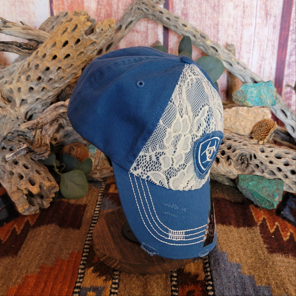 Ball Cap "Classy Lace" by Ariat 1514802/1514827 Side View2 Blue