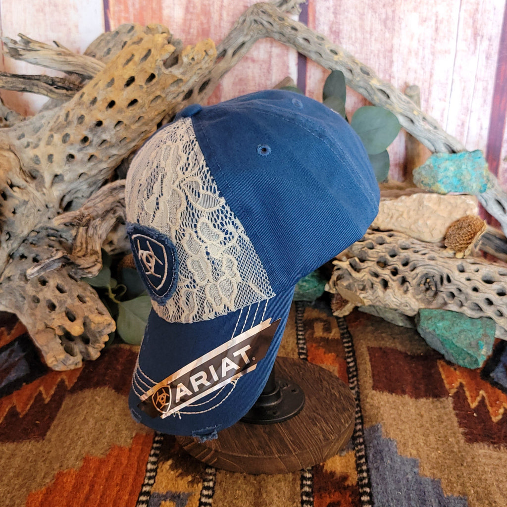 Ball Cap "Classy Lace" by Ariat 1514802/1514827 Side View Blue