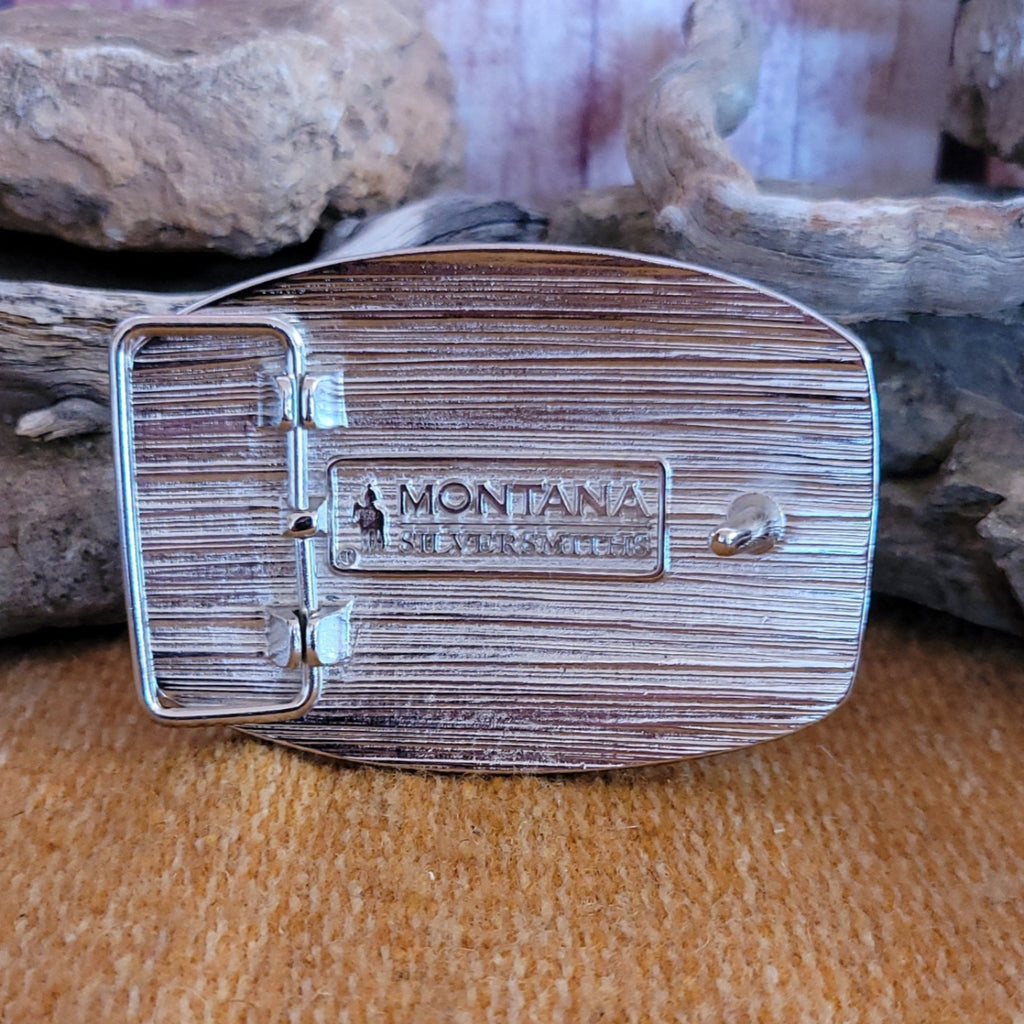 Belt Buckle "Radiating Center Arrow" by Attitude Buckle A872 Back View