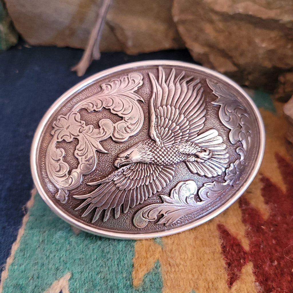 Belt Buckle "Raise Above" by Nocona 37044 Side View