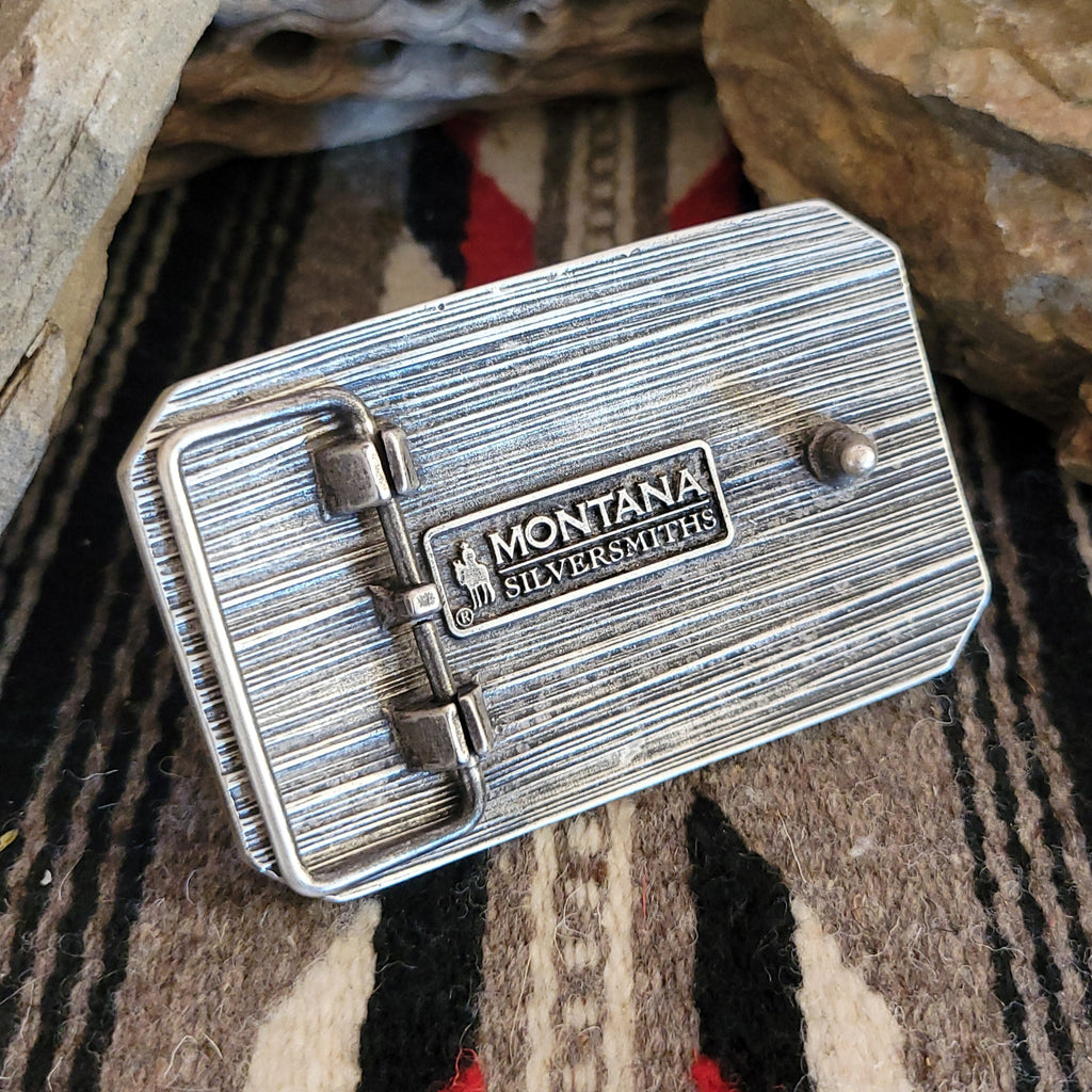 Belt Buckle "Westward Way" by Attitude Buckles A10555 Back View