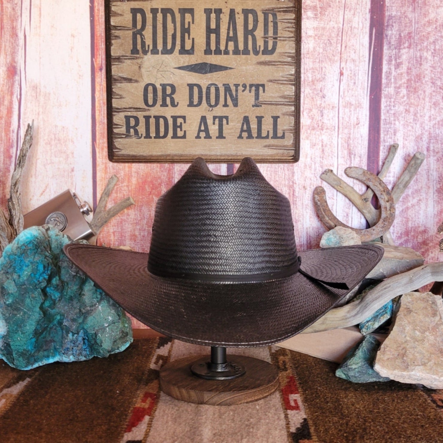Black Straw Hat 