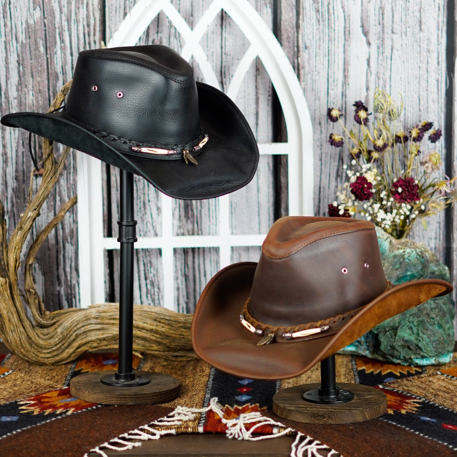 Western Leather hats – The Branding Iron-Tombstone, AZ