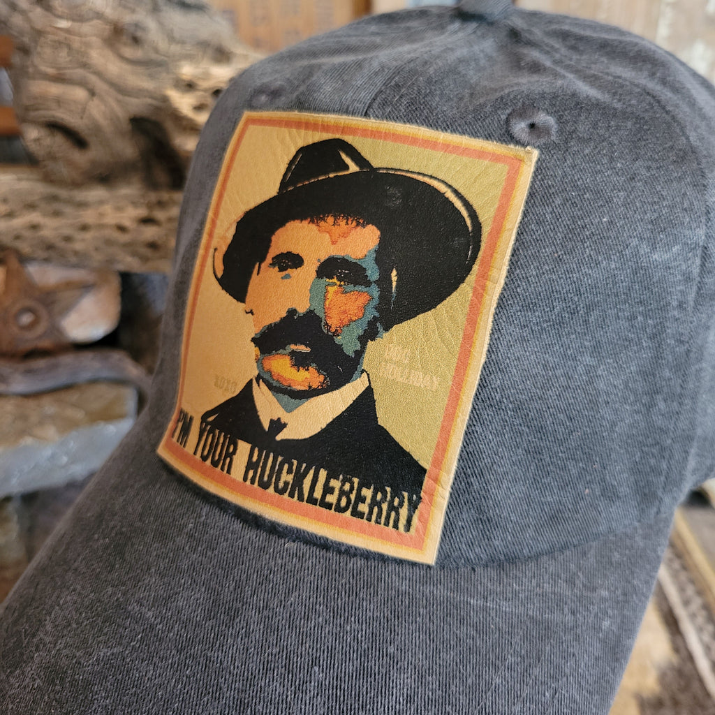 Detailed view of the Doc Holliday patch and slogan on the front.