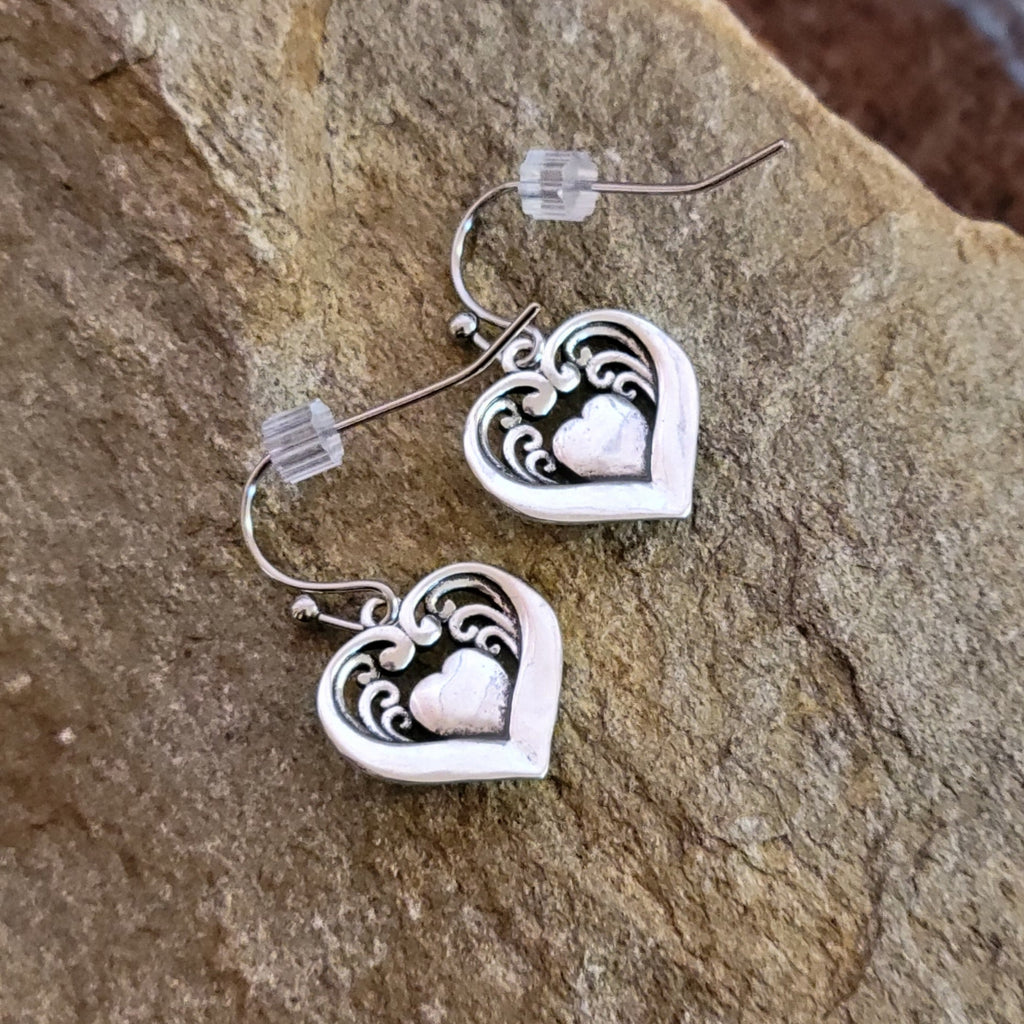"Fierce Hearts" Earrings by Montana Silversmith ER6103 Back View..