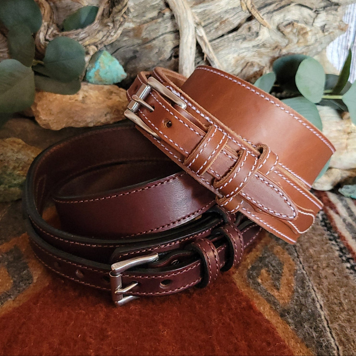 Handcrafted Leather Ranger Belts by Gingerich 8250 – The Branding Iron ...