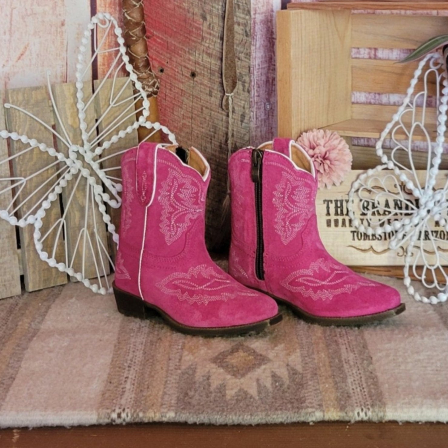 Kids' Lil Stompers Leather Boots 